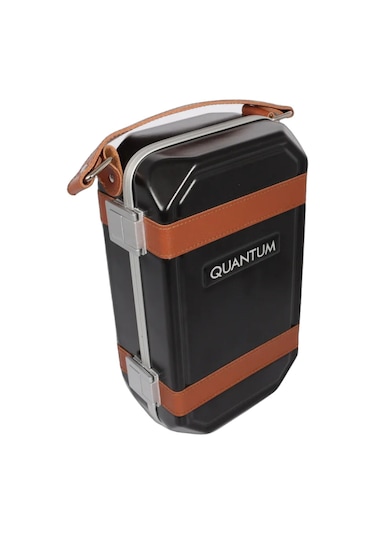 Quantum Seyahat Tipi 5 Taşıma Kordonlu Siyah Humidor Puro Kutusu - Trz3008