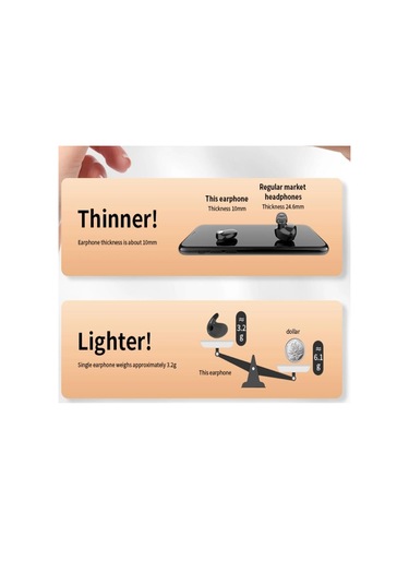 Mini Tws Kulakiçi Gürültü Önleyici Görünmez Uyku Kulaklık Kablosuz Bluetooth Oyun E-spor Kulaklıkları Bluetooth Kulaklık 56764674