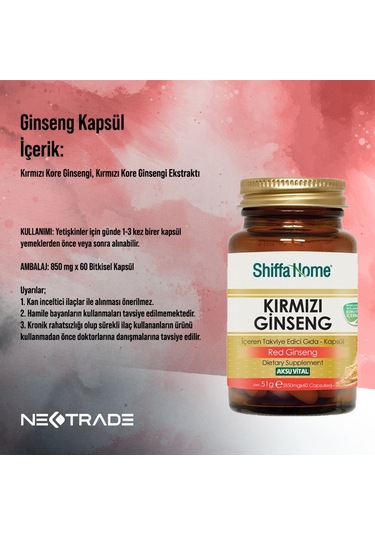 Aksu Vital - Shiffa Home Ginseng Kapsül