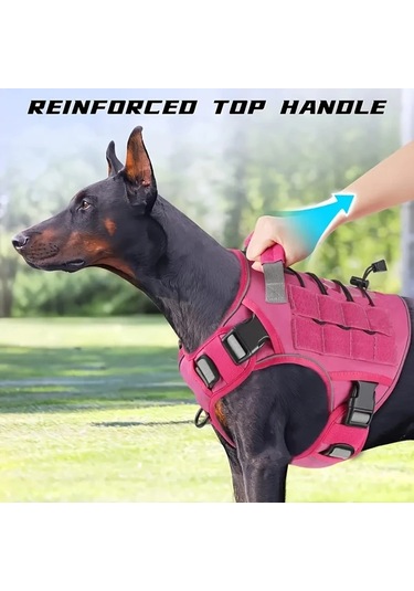 Honeybeeshop "yeşil Xl Taktik Köy Tasması Dayanıklı Polyester Ayarlanabilir Reflektif Askeri Yelek Büyük Köpekler İçin Labrador Husky Alman Kurdu" Altın