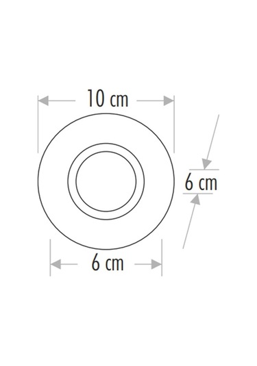Cata Gardenya Dekoratif Cam Spot Yuvarlak Cat Ct-6600