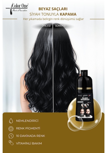 Siyah Black Saç Şampuanı 300 Ml & Ton Etkisi Tüm Saç Tipleri