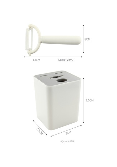 Jian Fan Modern Şık Tasarımlı 420 Paslanmaz Çelik Mutfak Araçları 5'li Set Yeşil Yeşil