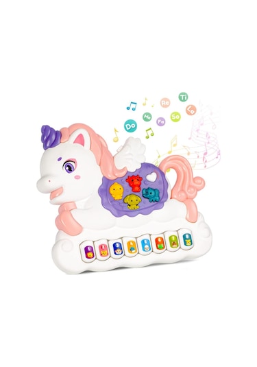 Seher Oyuncak Pilli Müzikli Unicorn Minik Piyano 855-113d