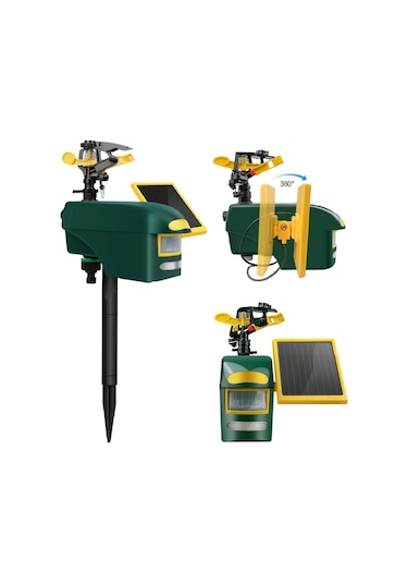 Dualpest AN-B060 Güneş Enerjili Pilli Kedi Köpek Kuş Ayı Kovucu