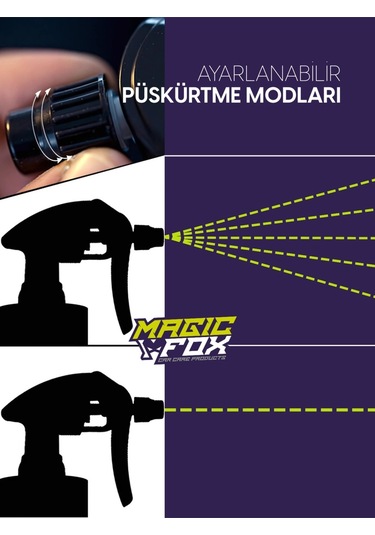 Alkali Ve Alkol Dayanımlı Kimyasal Sprey Şişe 1 Litre