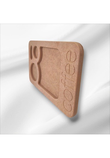 Ahşap Boyanabilir Kahve Sunumluk 6 Adet