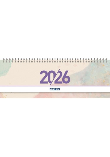 Gıpta 2026 Spiralli Masa Takvimi 12x33 Cm 504-btk