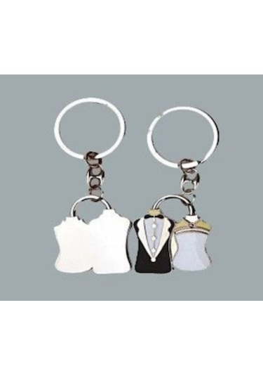 Anahtarlık Gelin Damat Taşlı Pk1(20 Adet)