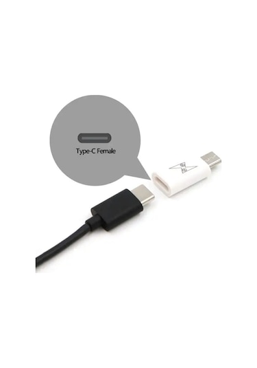 Generic Usb Mikro Usb Erkek Usb-C Type-C Dişi Dönüştürücü