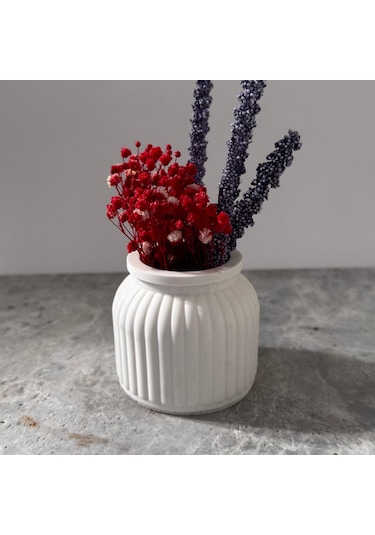 Beton Mini Saksı Endüstriyel Tarzda Bitki Ve Çiçek Saksısı