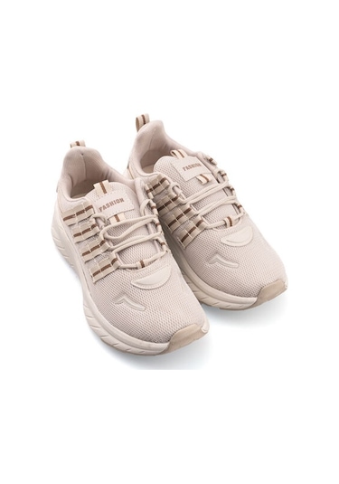 Kindep Lambırlent 2109 Phlon Hafif Taban Uniseks Spor Ayakkabı Bej Bej