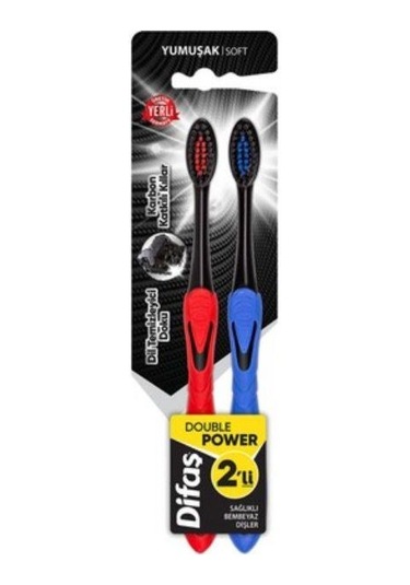 Difaş Double Power Yumuşak Diş Fırçası 2'li