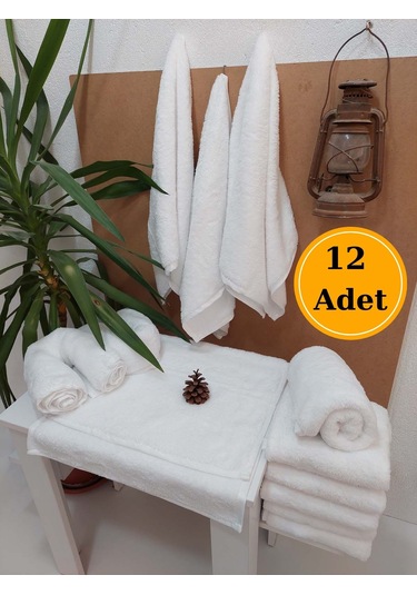 Mikrofiber Saç Havlusu Boya Tutmayan Kuaför Havlusu Beyaz 50x90cm