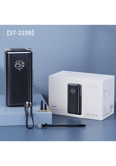 Vkemall Taşınabilir Tip-c Şarjlı Led Ekranlı 150psı Araç Lastik Şişirme Pompası St-210b