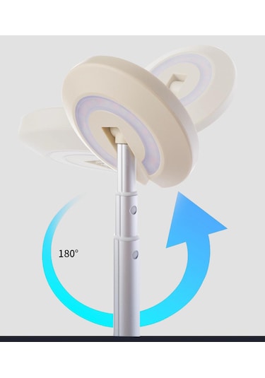 Shufa Glampıng Taşınabilir & Asılabilir Teleskopik Led Kamp Lambası Atmosfer + Aydınlatma, Çok Fonksiyonlu 3500ma Bej