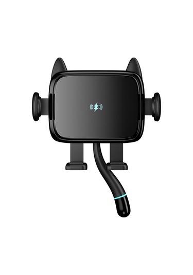 Geeroyoo Otomatik Açılış-kapama Araç Vantilatörlü Kablosuz Şarj Cihazı, 15w Hızlı Şarj, 4.7-7 İnç Telefonlar İçin Navigasyon Tutucusu Siyah Siyah