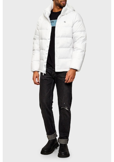 Calvin Klein Erkek Mont Lv04rc518g Yaf Beyaz Beyaz