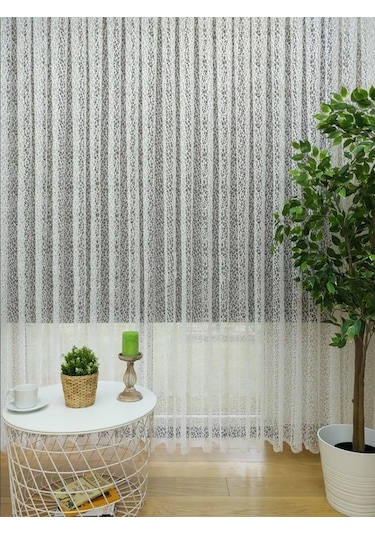 Evdepo Home Kullanıma Hazır Örme Tül Perde (542197438)