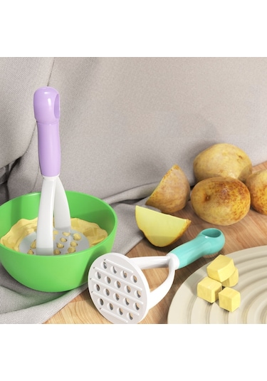 Cbtx Mutfak Manuel Patates Ezici Bebek Takviyesi Gıda Ezme Aracı Mor