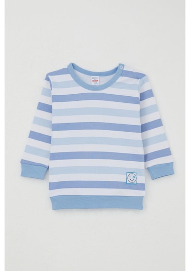 Breeze Erkek Bebek Pijama Takımı Omuzdan Patlı Sevgi Temalı Emoji Armalı 4 Ay-1 Yaş, Karışık Renk Karışık Renk