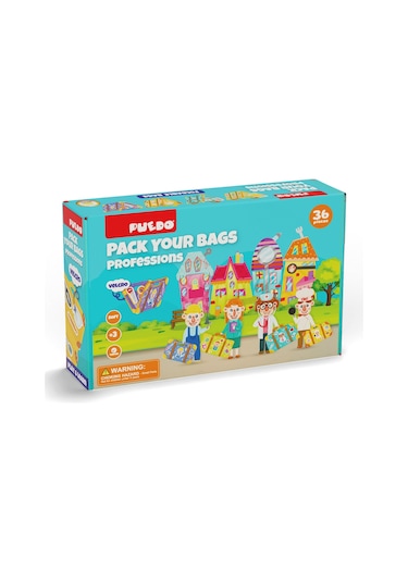 Puedo Bavulunu Topla Eşleştirme Oyunu - Meslekler