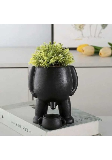 Pazly Eğlenceli Çiş Yapan Seramik Saksı - 19cm Bitki Yetiştirici
