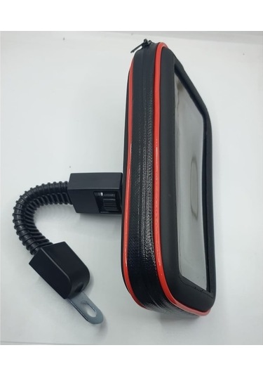 Zyzqstore Motorsiklet Su Geçirmez Telefon Kılıfı - 7 Inç Xl Telefon Tutucu Siyah