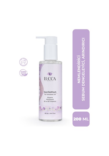 Lucca Beauty Gentlewash Sebum Dengeleyici Yüz Temizleme Jeli 200 ML
