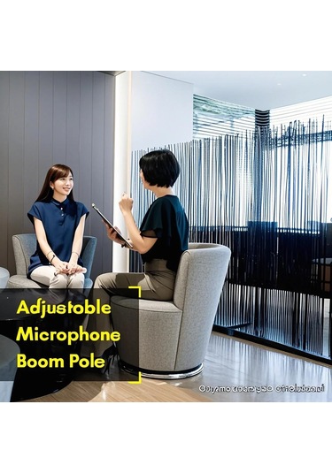 Lemestar Alüminyum Mikrofon Çubuğu 5 Bölümlü 40-155cm Uzatılabilir 1/4" Vida Kayışlı El Tutan