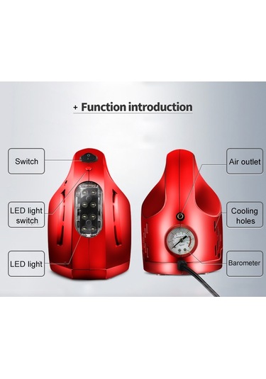Dc 12v 100w Dörtü Bir Arada Taşınabilir Araç Lastiği Kompresör & Hava Pompası Şişme Pompa Beyaz
