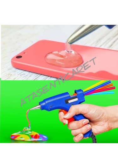 Sıcak Silikon Tabancası Anahtarlı 20w+35 Silikon Mum İnce Sadece 35 Adet Mum