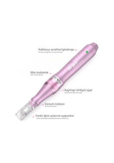 Dr. Pen M7W Kablosuz Dermapen Cihazı Pembe