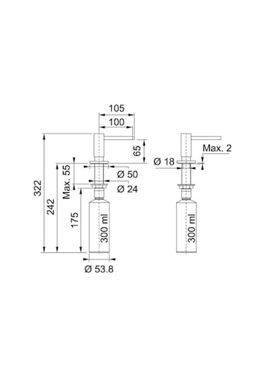 Franke Maris Mrg 210/110-72 Oyster Granit Eviye + Active Plus Doccia 2.0 Armatür + Comfort Sıvı Sabunluk Üçlü Set Oyster Siyah