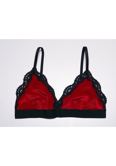 Deep Secret Yılbaşı Kırmızı Kadife Bralet Ds200111br Siyah