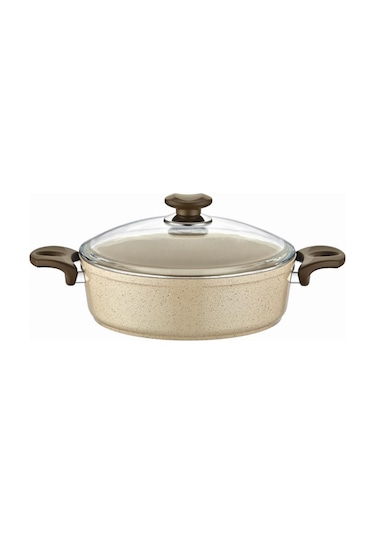 Gülsan Safran Granit Tencere Basık Pilav Tenceresi 22 CM