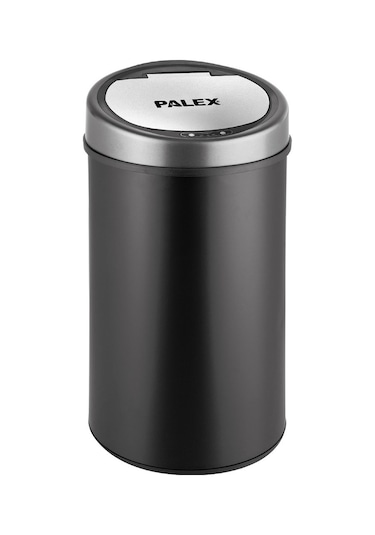 Palex Sensörlü Çöp Kovası Siyah Usb Şarjlı 22 Litre Siyah