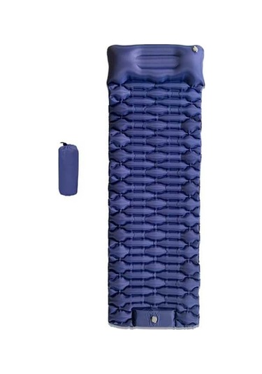 Wondernest Yatağı Yastıklı Uyku Tipi Şişme Şişirme Pres Pedi Su Geçirmez Naylon+tpu Mavi Mat Koyu Kamp Hava Yatağı Gm-am25 - Ku Altın