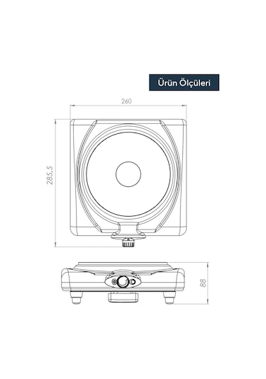 Kumtel LX-7011 Hotplate Tekli Elektrikli Ocak