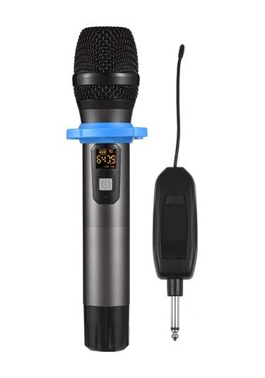 Vkemall Profesyonel Uhf Kablosuz Mikrofon Sistemi - 30 Kanal, Şarj Edilebilir, Taşınabilir 1 Mikrofon + Alıcı