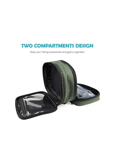 Pazly 600d Oxford Haki Yeşili Asker Balıkçı Çantası - 22x17x14 Cm - 426 G - Balık Avı İçin