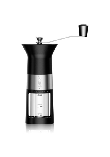 Manuel Kahve Değirmeni Paslanmaz Çelik, Mat Siyah Siyah