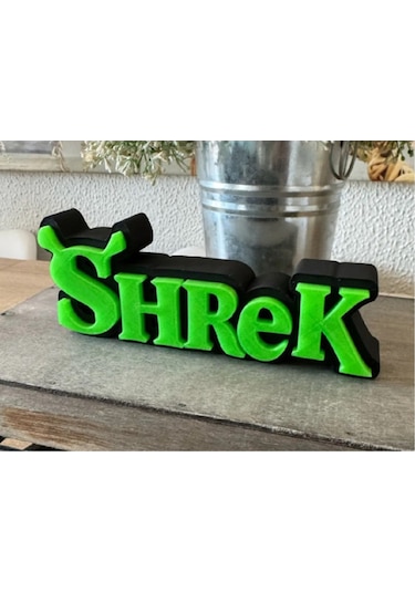 Shrek Logo Masa Üstü Dekor