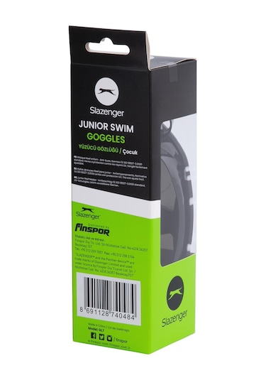 Slazenger Junior Yüzücü Gözlüğü Mırror Gl7 Smkeblckblckwhite Siyah