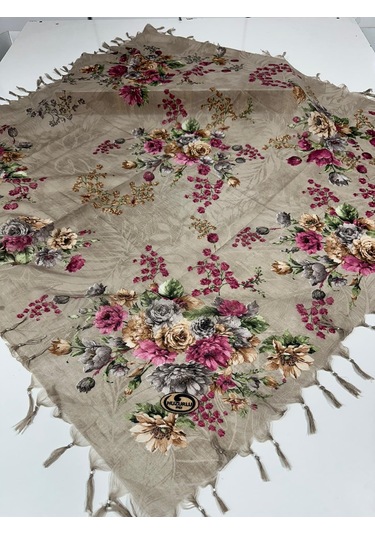 Sökme Boncuklu Pamuk Yazma - 05651 Vizon,kahve