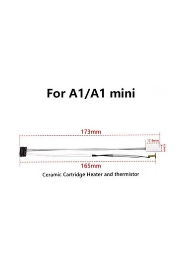 Bambu Lab A1/a1 Mini Seramik Isıtıcı Ve Sıcaklık Sensörü- 24v 50w