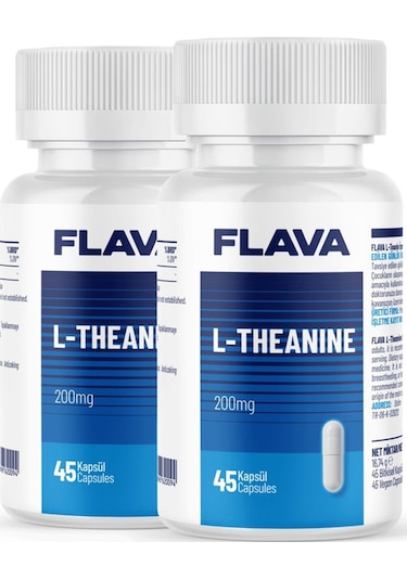 Flava L-theanıne - 45 Kapsül X 2 Adet