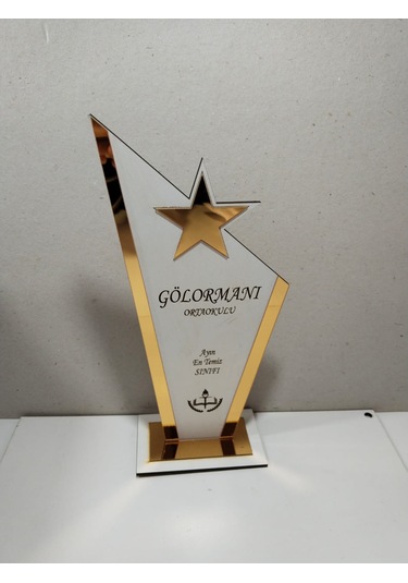 Okullar İçin En Temiz Sınıf-en Çalışkan Sınıf Hediyelik Plaket Çok Renkli