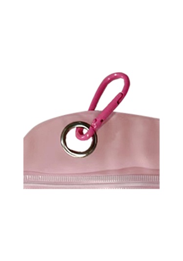 Suntek Kum Temizleme Torbası Fırçası Cilt Dostu Plaj Pembe Pembe