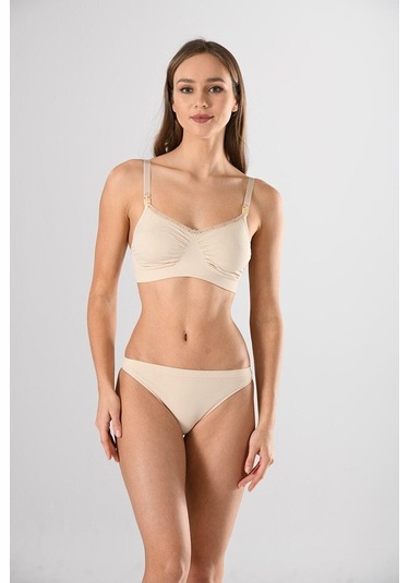 Nehirin-Iç-Giyim Mıss Fıt Kadın V Yaka Emzirme Sütyen Seamless